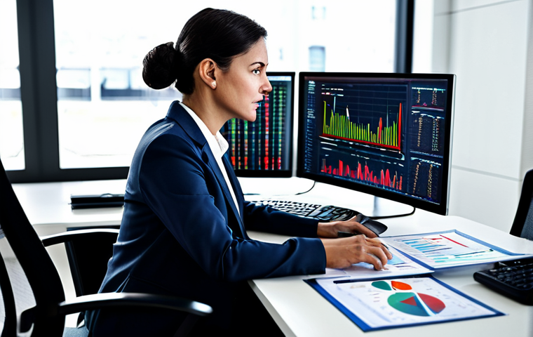 Risk Management Professional**

"A professional risk manager in a modern office setting, fully clothed in appropriate business attire, analyzing financial data on a computer screen. Focus on charts and graphs depicting volatility and correlation. Safe for work, perfect anatomy, natural proportions, professional, modest, family-friendly. High-quality rendering, detailed, realistic."

**