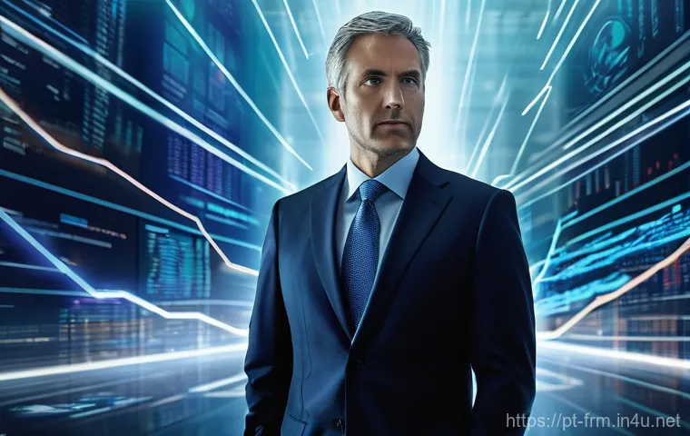 재무위험관리사와 관련된 인기 블로그 - **Prompt:** A focused and determined financial risk manager, dressed in a sharp, modern business sui...