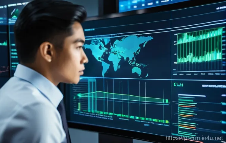 재무위험관리사와 관련된 인기 블로그 - **Prompt:** A focused and determined financial risk manager, dressed in a sharp, modern business sui...